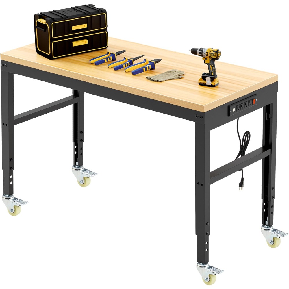 Workbench Woodworking - Regulowany stół warsztatowy, wytrzymały stół do