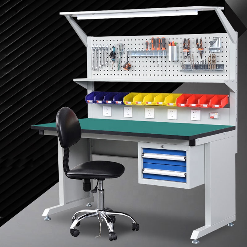 Workbench Woodworking - Regulowany stół roboczy ESD wykonany ze