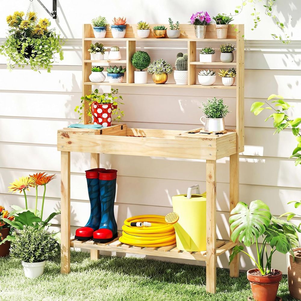 Workbench Woodworking - Stół ogrodowy do prac ogrodniczych, 152