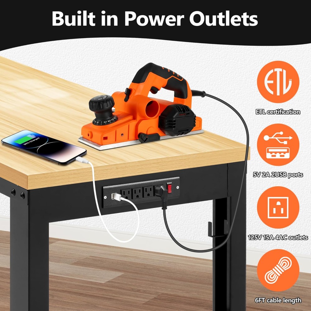 Regulowany stół warsztatowy, w – Workbench Woodworking recenzja i cena