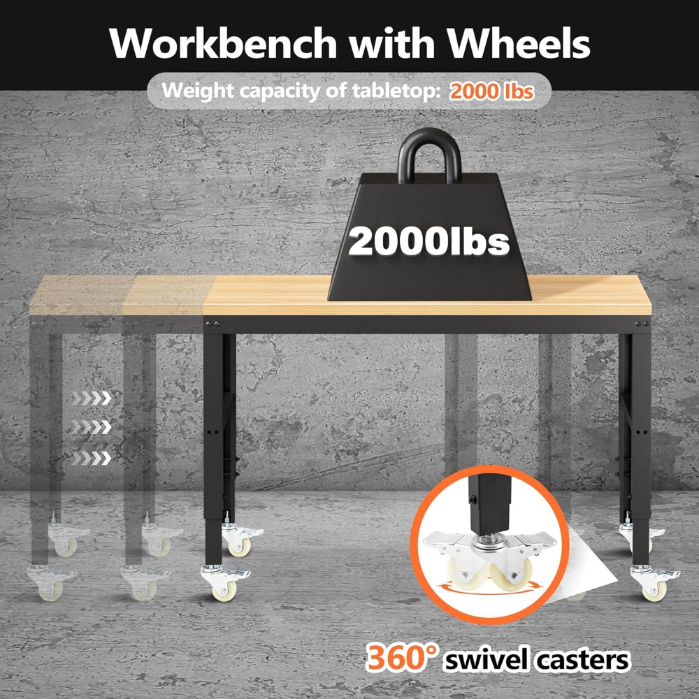 Regulowany stół warsztatowy, w – Workbench Woodworking recenzja i cena