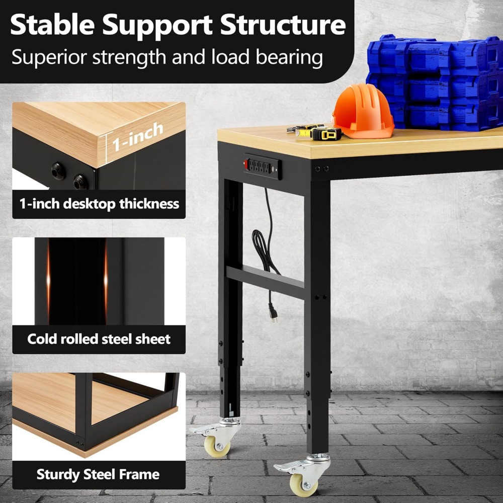 Regulowany stół warsztatowy, w – Workbench Woodworking recenzja i cena