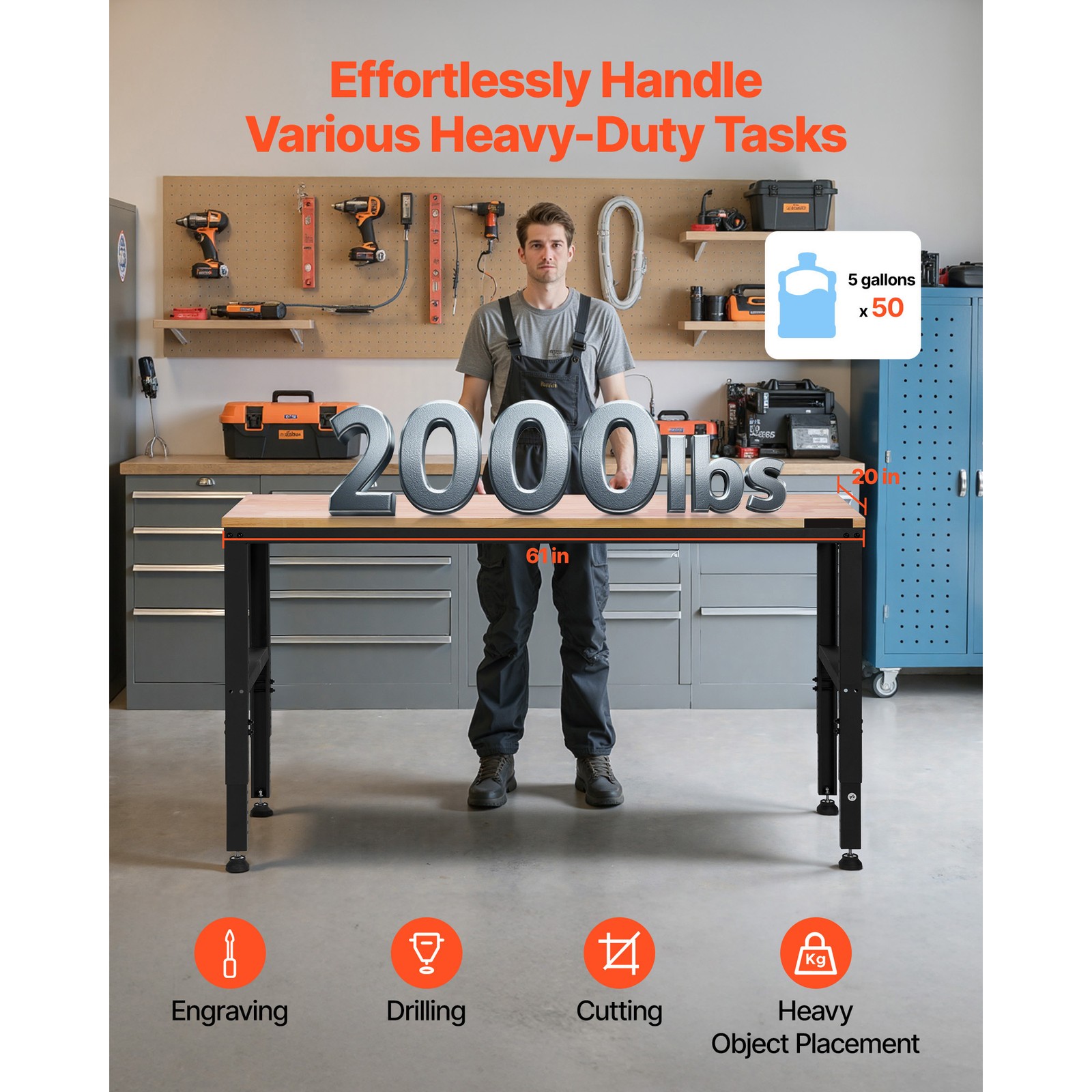 Regulowany stołek warsztatowy  – Workbench Woodworking recenzja i cena