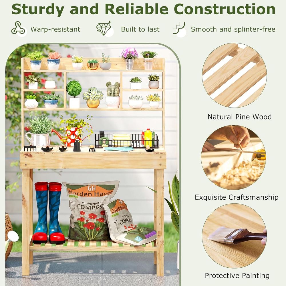 Stół ogrodowy do prac ogrodnic – Workbench Woodworking recenzja i cena